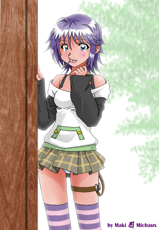 shirayuki mizore (rosario+vampire) drawn by maki_michaux