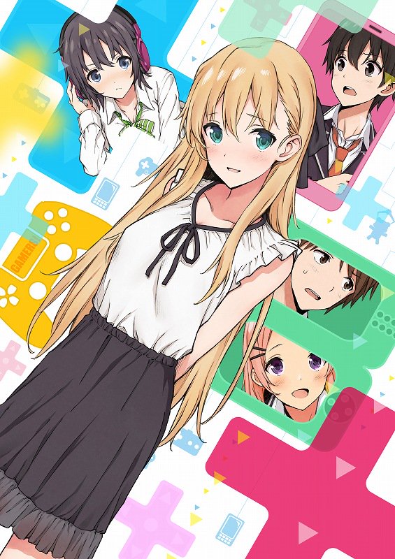 tendou karen, hoshinomori chiaki, aguri, amano keita, and uehara tasuku (gamers!) drawn by saboten