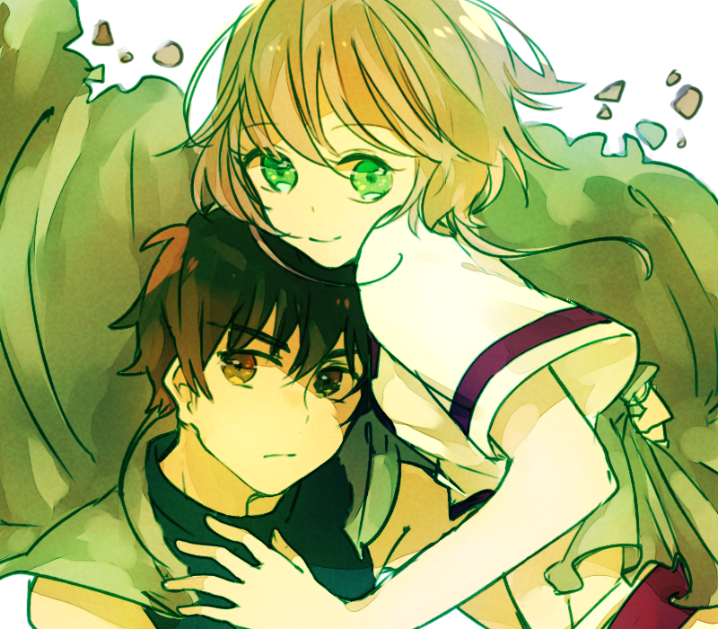 sakura hime and xiaolang (tsubasa chronicle) drawn by kozome_(kimagureday)