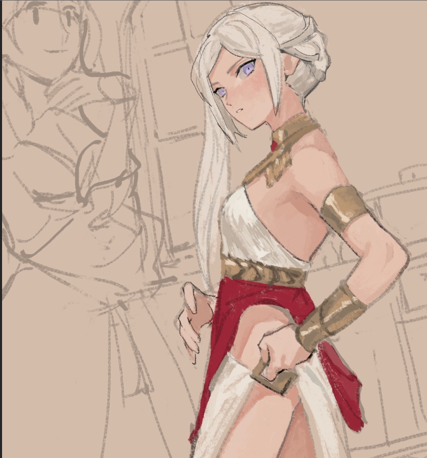 edelgard von hresvelg and dorothea arnault (fire emblem and 1 more) drawn by soramame_(corndog)