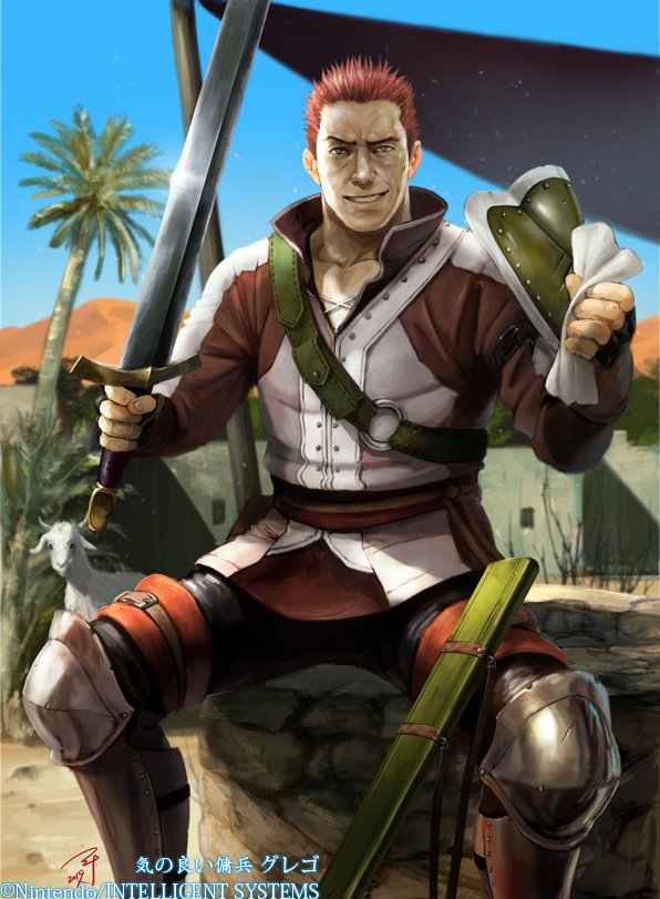 gregor (fire emblem and 2 more) drawn by soeda_ippei
