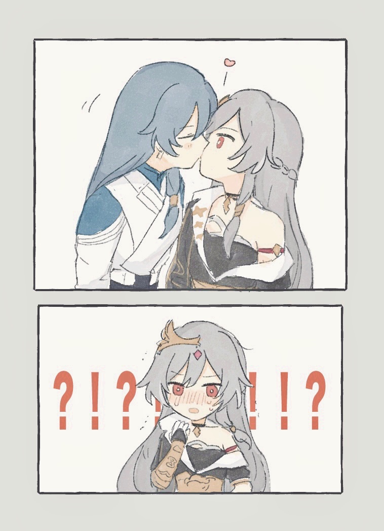 fu hua and herrscher of sentience (honkai and 1 more) drawn by tya_tya_3rd