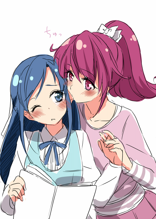 hishikawa rikka and aida mana (precure and 1 more) drawn by taromarun