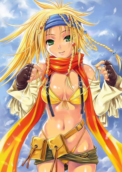 rikku and thief (final fantasy and 2 more) drawn by soyosoyo