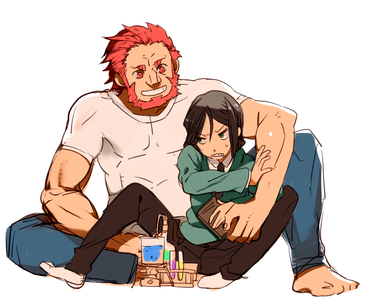 iskandar and waver velvet (fate and 1 more) drawn by mooche