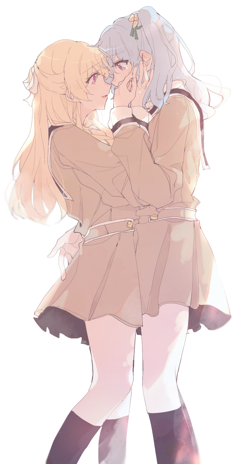 matsubara kanon and shirasagi chisato (bang dream!) drawn by kyudoli