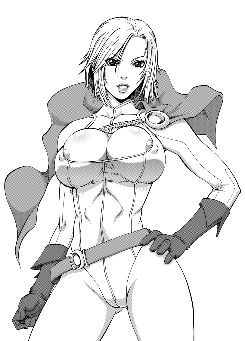 power girl (dc comics and 1 more) drawn by ikumo_taisuke