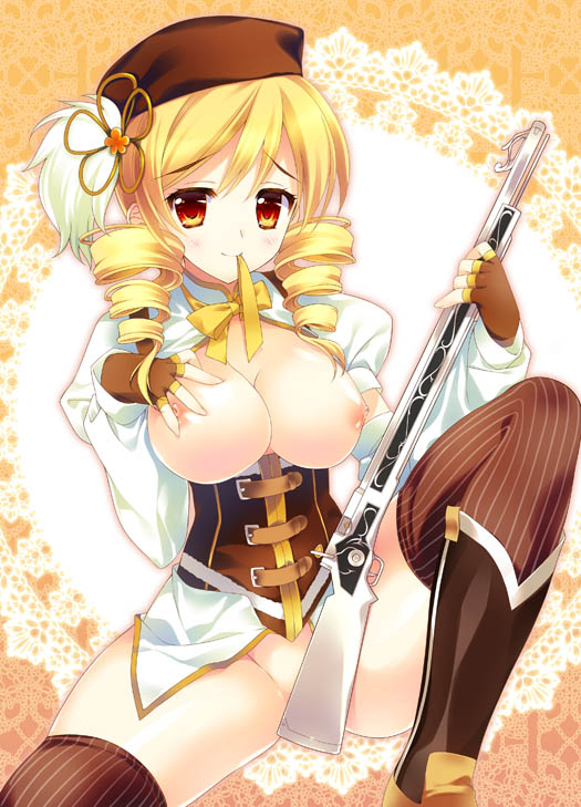 tomoe mami (mahou shoujo madoka magica) drawn by rei_(rei's_room)