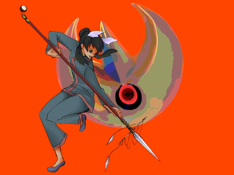lunatone and liza (pokemon and 1 more) drawn by taoru_(t_kiji)