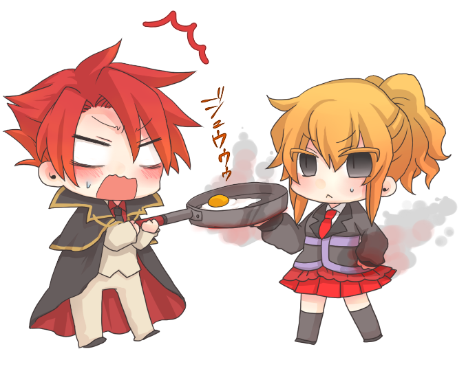 ushiromiya battler and ushiromiya jessica (umineko no naku koro ni) drawn by azuki_(lizzy)