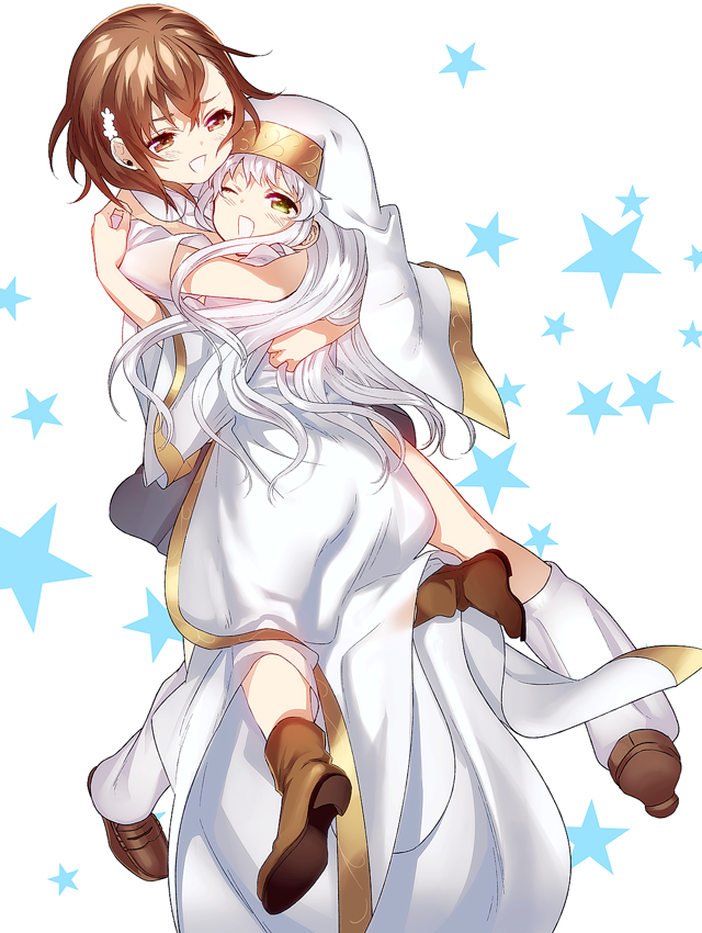 misaka mikoto and index (toaru majutsu no index) drawn by yucca_(sui_linx)