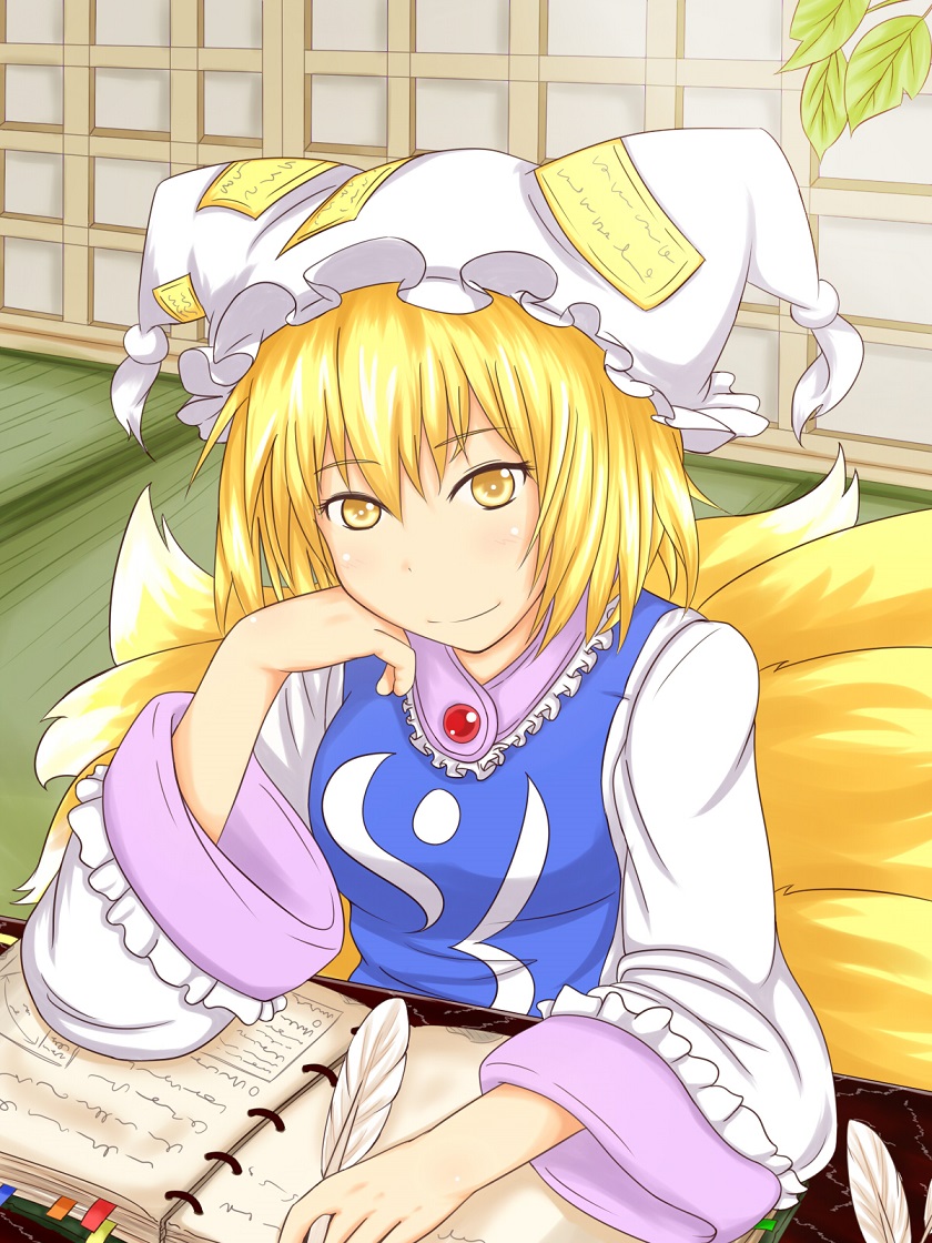 yakumo ran (touhou) drawn by horokusa_(korai)