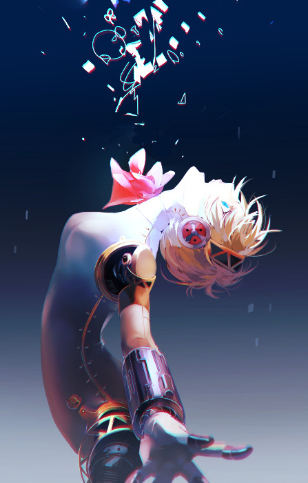 aigis (persona and 1 more) drawn by syokuuuuuuuuumura