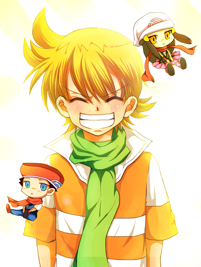 dawn, lucas, and barry (pokemon and 1 more) drawn by naive-style