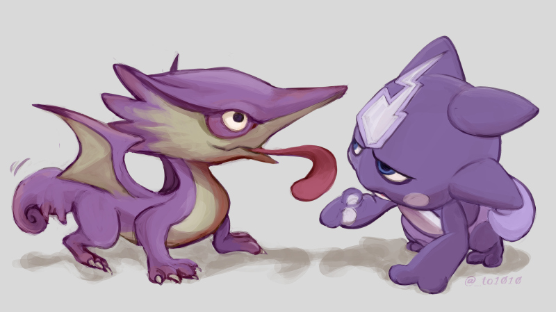 toxel and chameleos (pokemon and 1 more) drawn by toto_(to1010)