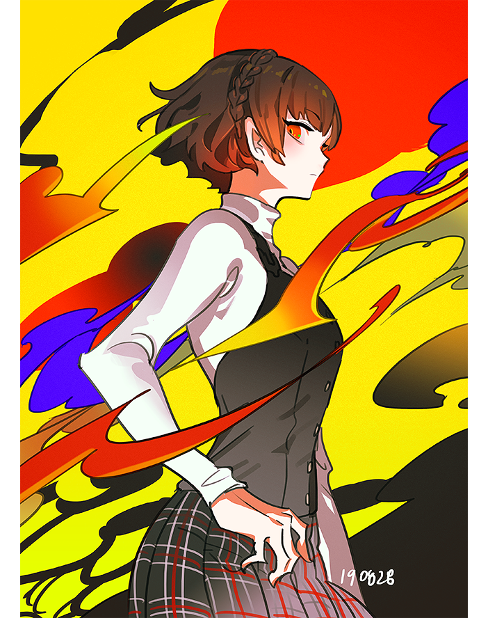 niijima makoto (persona and 1 more) drawn by haun