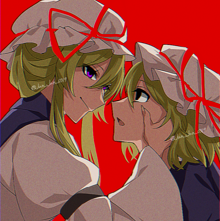 yakumo yukari and maribel hearn (touhou) drawn by jun_jun_0319