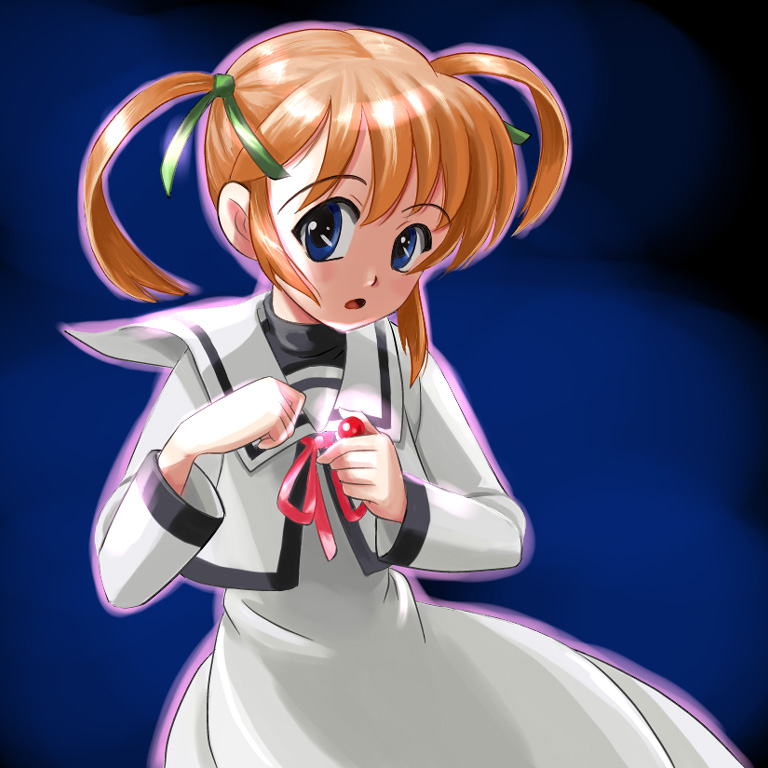 takamachi nanoha and raising heart (lyrical nanoha and 1 more) drawn by ren-chan