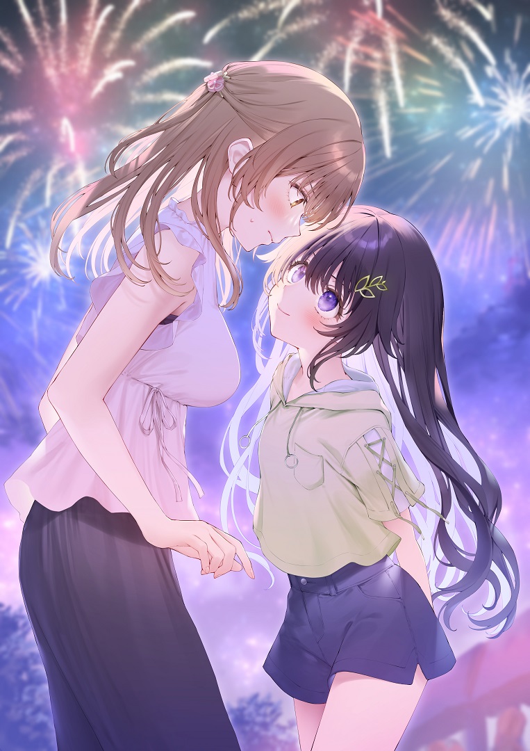umezono komaki and yoshizawa wakaba (showaru tensai osananajimi to no shobu ni makete hatsutaiken wo zenbu ubawareru hanashi) drawn by navy_(navy.blue)