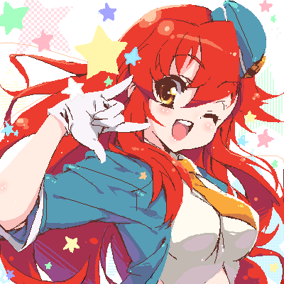 yoko littner (tengen toppa gurren lagann and 3 more) drawn by pandaki_(aki)