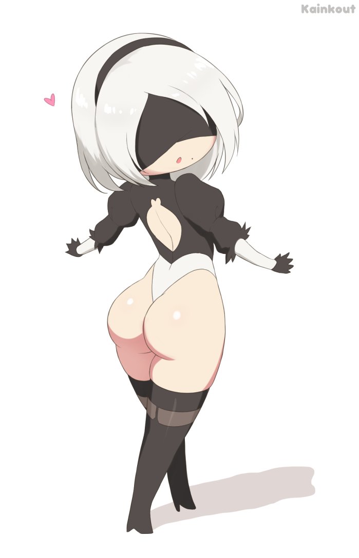 2b (nier and 1 more) drawn by kainkout