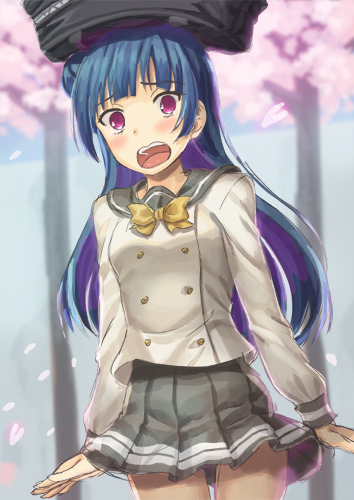 tsushima yoshiko (love live! and 1 more) drawn by mutou_riu