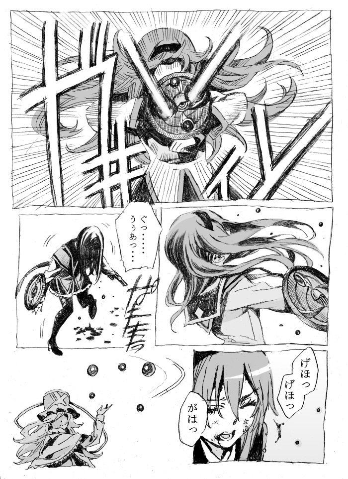akemi homura and mikuni oriko (mahou shoujo madoka magica and 1 more) drawn by nobita_(makoto7060355)