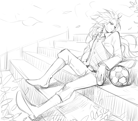 hakuryuu (inazuma eleven and 1 more) drawn by ricebutton