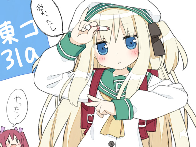 shimotsuki potofu and hazuki watora (original) drawn by kani_biimu