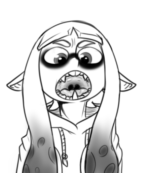 inkling player character and inkling girl (splatoon and 1 more) drawn by eigaka