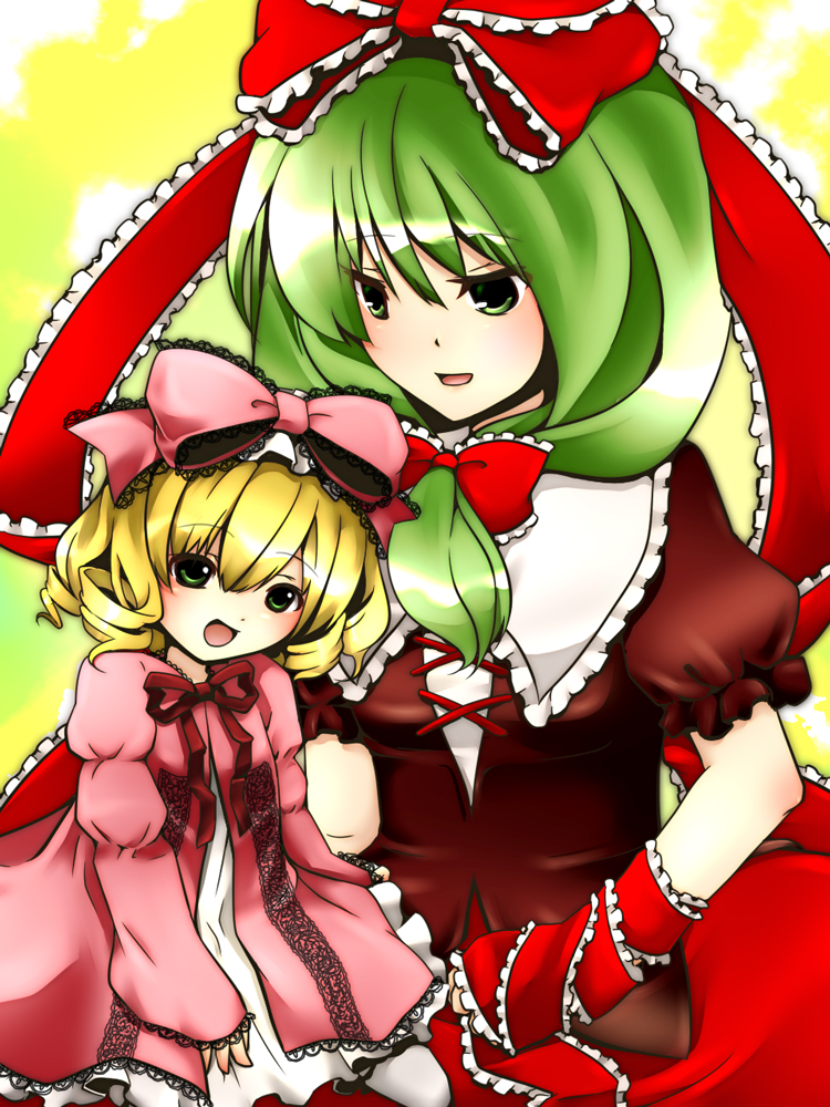 kagiyama hina and hinaichigo (touhou and 1 more) drawn by akina_(schism)