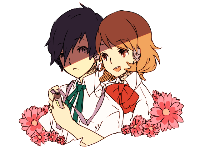 yuuki makoto and takeba yukari (persona and 1 more) drawn by ai-wa
