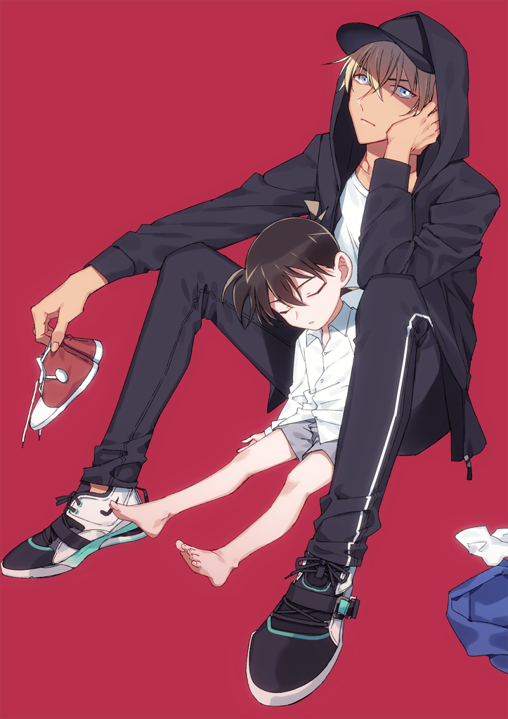 edogawa conan and amuro tooru (meitantei conan) drawn by k_(gear_labo)