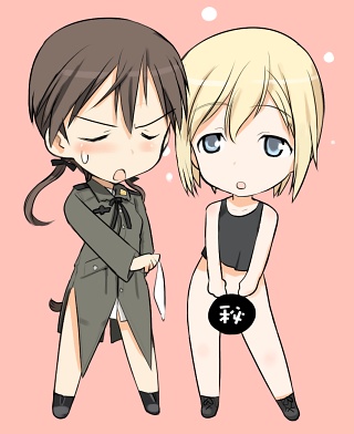 erica hartmann and gertrud barkhorn (world witches series and 1 more) drawn by shimada_fumikane