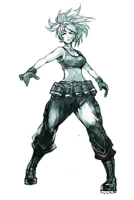 leona heidern (the king of fighters and 1 more) drawn by hungry_clicker