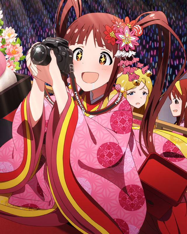 tanaka kotoha, matsuda arisa, and shinomiya karen (idolmaster and 1 more)