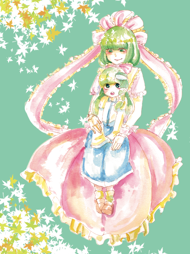 kochiya sanae and kagiyama hina (touhou) drawn by no_de