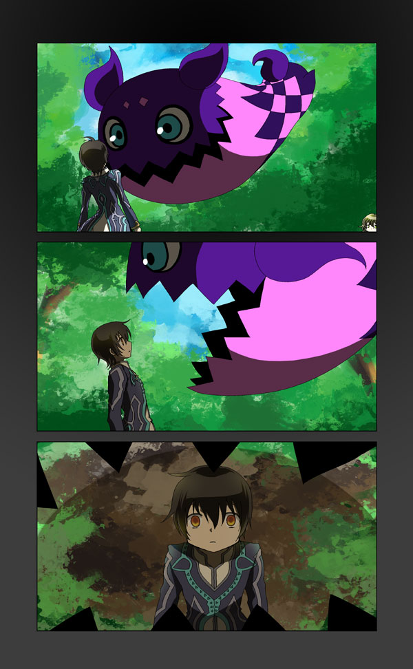 jude mathis, elize lutus, and teepo (mahou shoujo madoka magica and 2 more) drawn by aerialsoul