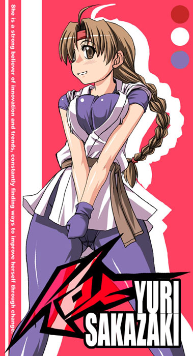 yuri sakazaki (the king of fighters and 1 more) drawn by tonpuu