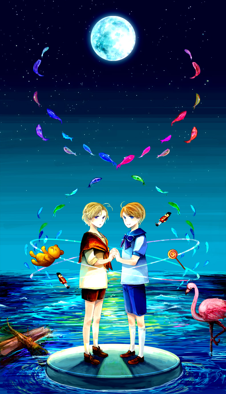america and canada (axis powers hetalia) drawn by tobari_yayoi