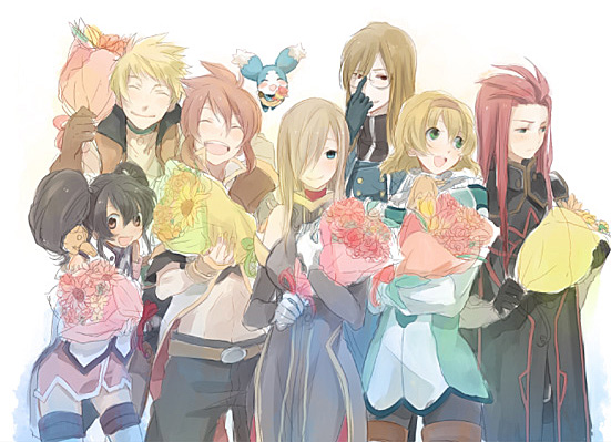 tear grants, luke fon fabre, anise tatlin, natalia luzu kimlasca lanvaldear, jade curtiss, and 3 more (tales of and 1 more)
