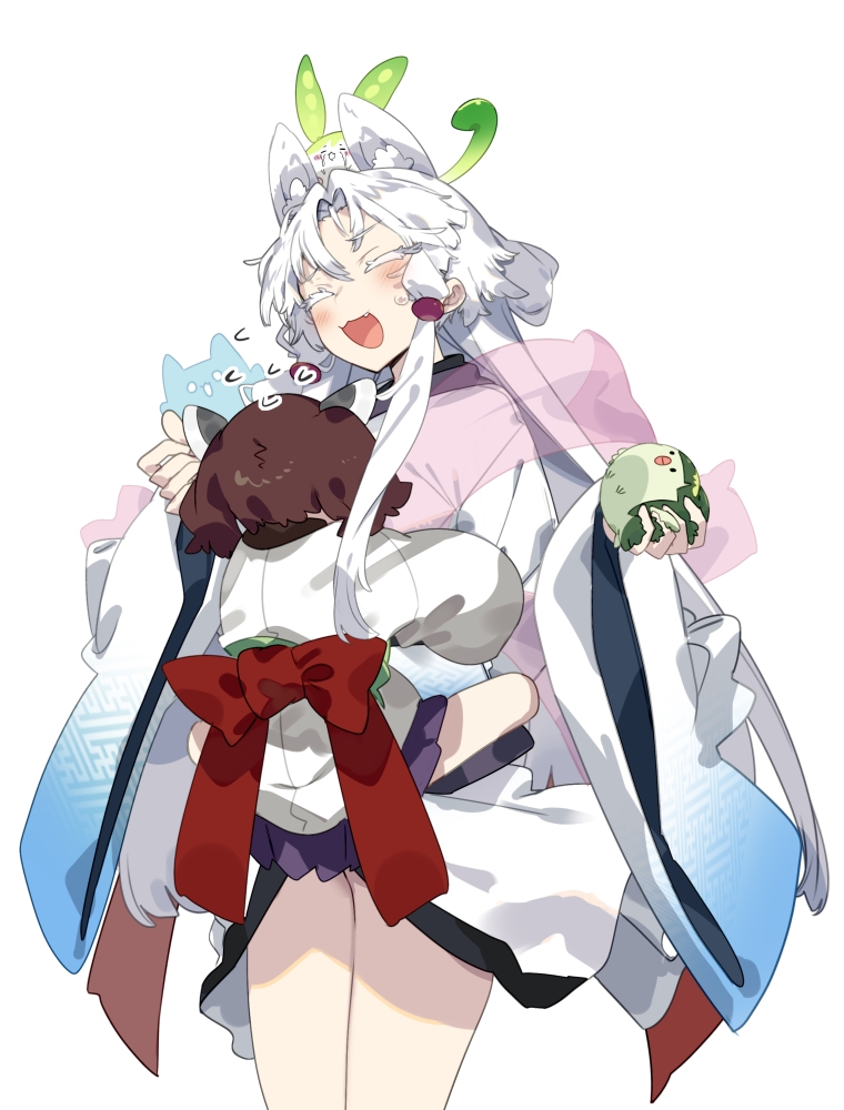 touhoku kiritan, zundamon, touhoku zunko, touhoku itako, and nhk (voiceroid and 2 more) drawn by karei