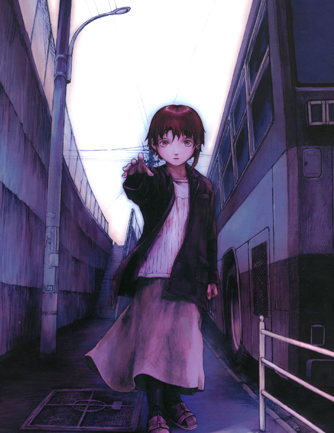 iwakura lain (serial experiments lain) drawn by abe_yoshitoshi