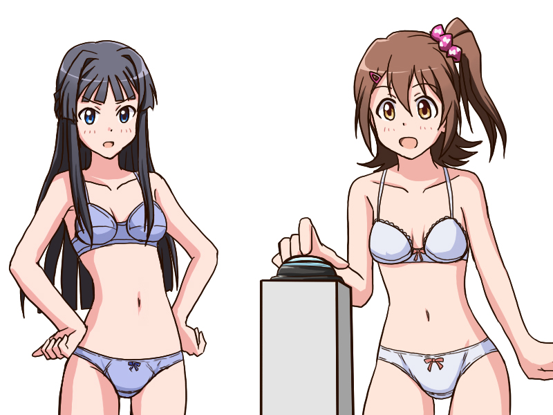 mogami shizuka and kasuga mirai (idolmaster and 1 more) drawn by lielos