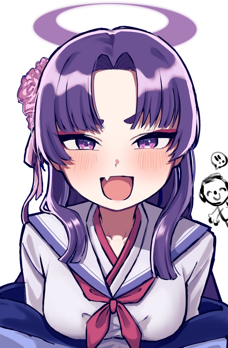 sensei, doodle sensei, and yukari (blue archive) drawn by furuima