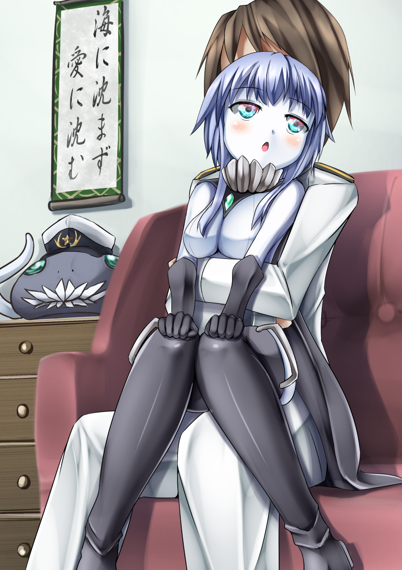admiral and wo-class aircraft carrier (kantai collection) drawn by kirimori_toya