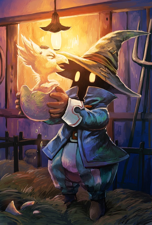 black mage and vivi ornitier (final fantasy and 1 more) drawn by nyoro_ri