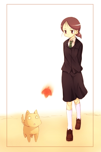kuga kokage and inuo (sketchbook full colors) drawn by hamao