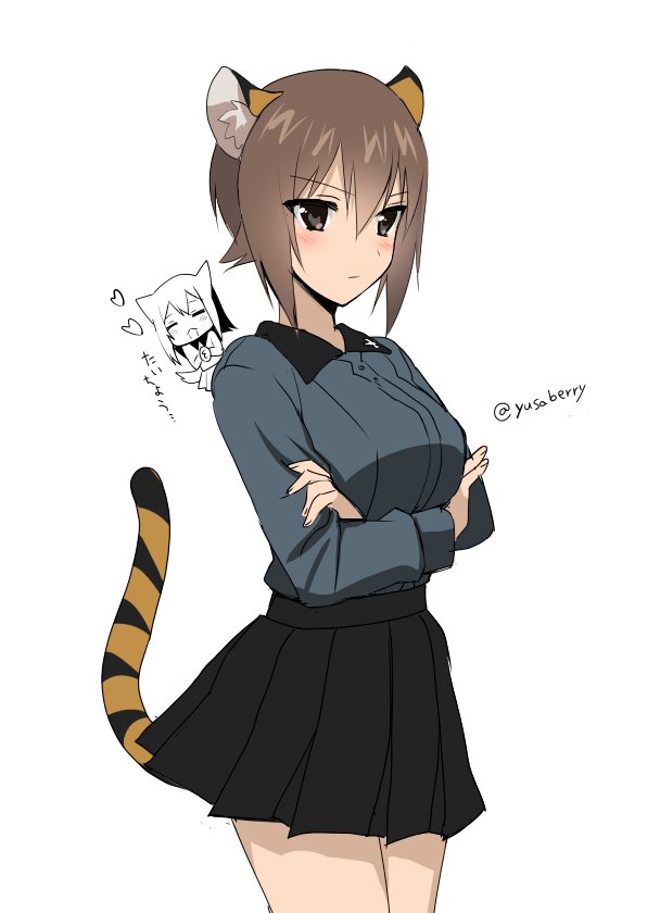 nishizumi maho and itsumi erika (girls und panzer) drawn by saikawa_yusa