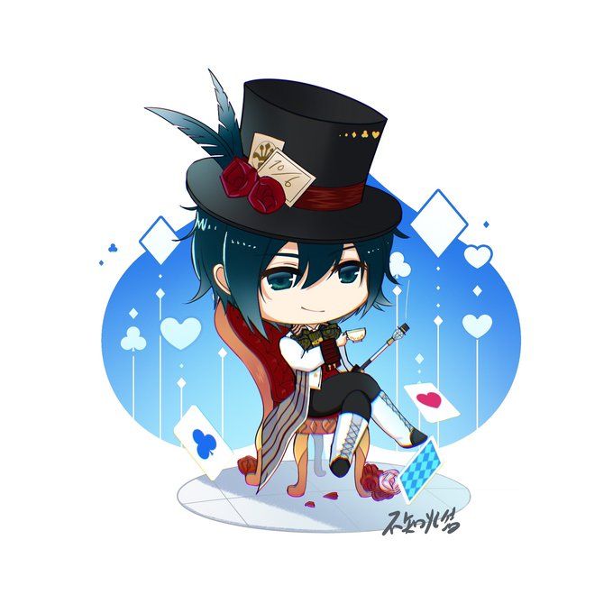 mad hatter and blood dupre (heart no kuni no alice)